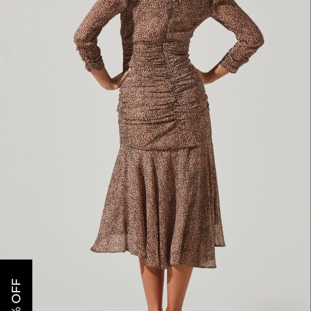 MEDINE ANIMAL PRINT MIDI DRESS - Picture 6 of 10